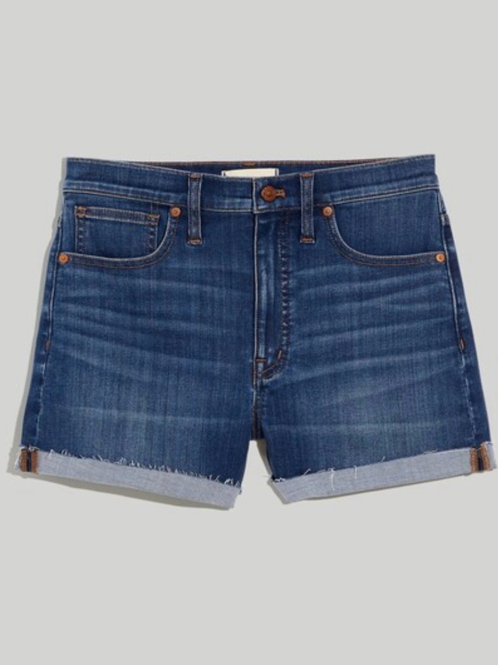 Madewell High-Rise Denim Shorts in Danny Wash: TENCEL™ Denim Edition